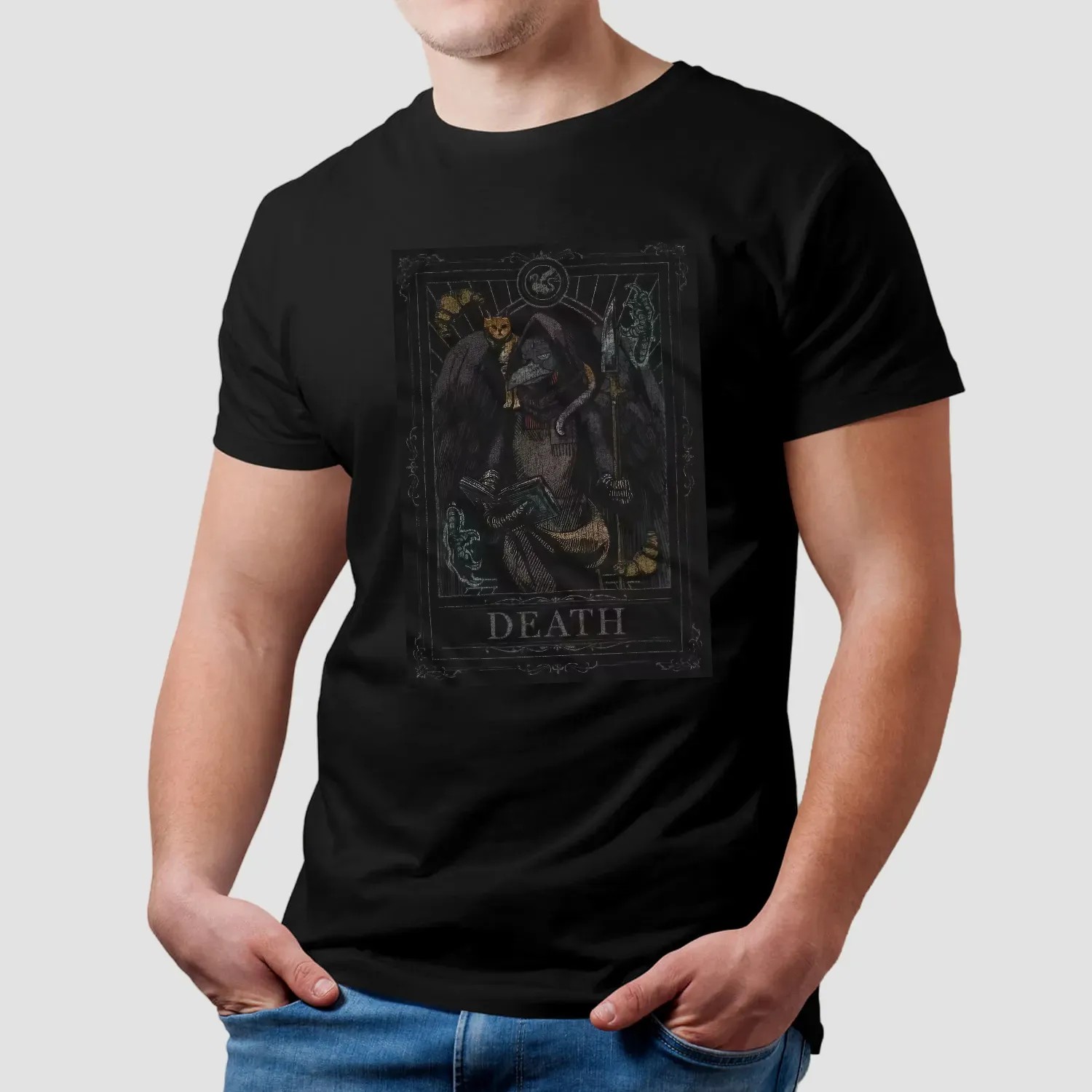 Tales From The Stinky Dragon Mathilde’s Death Tarot Card T Shirt
