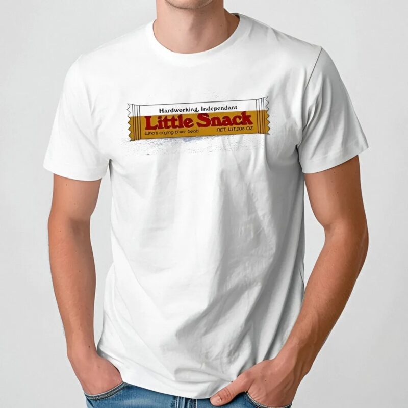 Tan Clemons Wearing Hardworking Independent Little Snack T Shirt