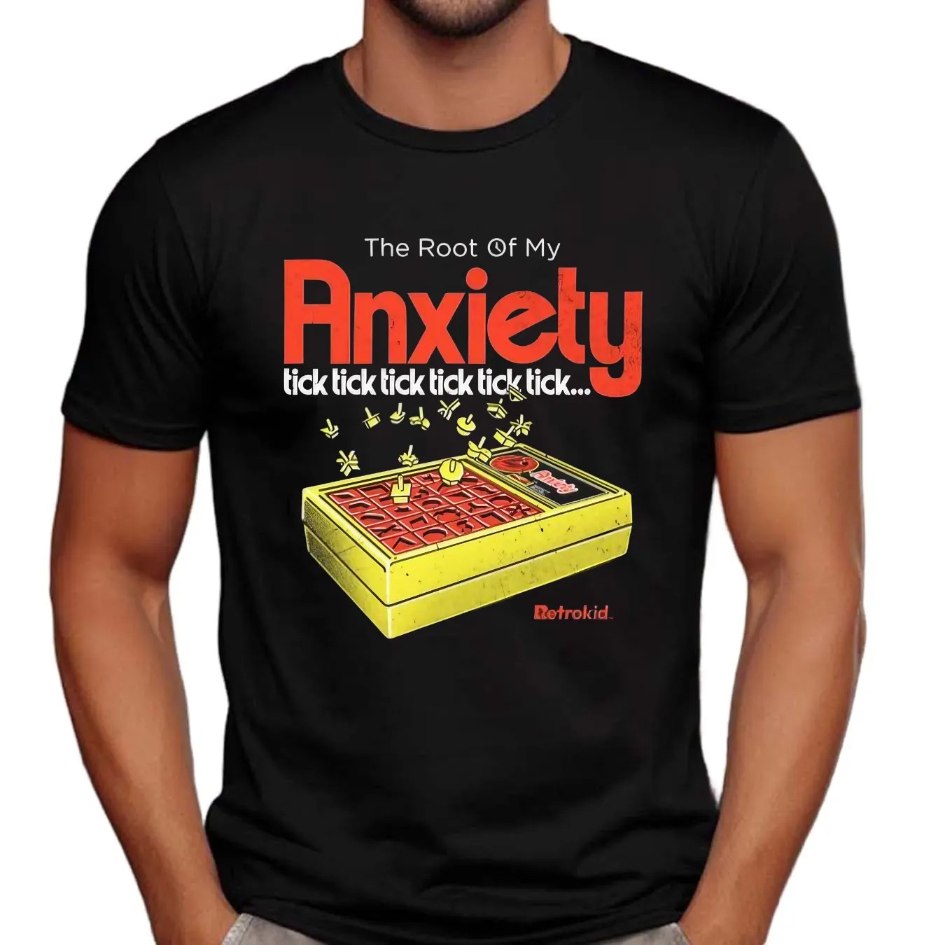The Root Of My Anxiety Tick Tick Tick Tick Tick Tick Perfection Game Parody T Shirt