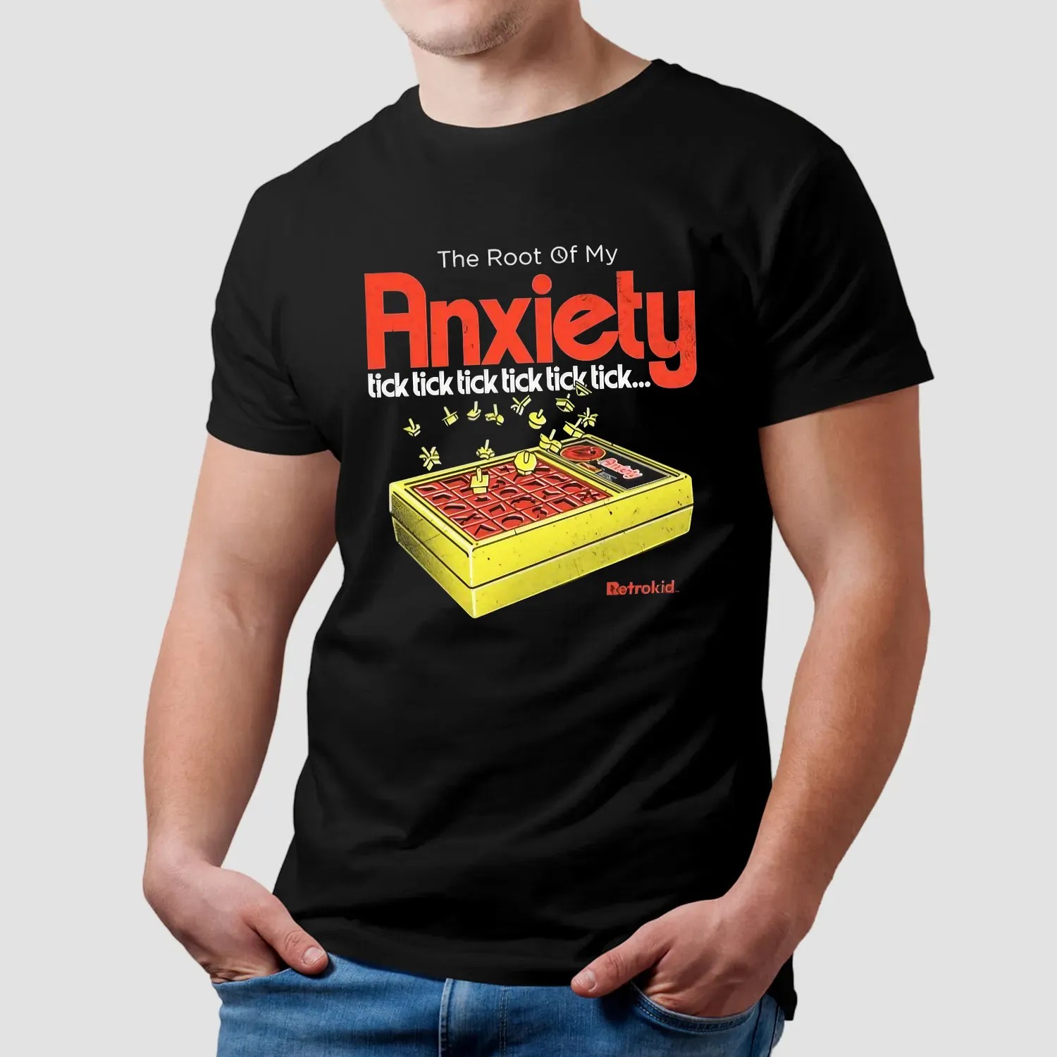The Root Of My Anxiety Tick Tick Tick Tick Tick Tick Perfection Game Parody T Shirt