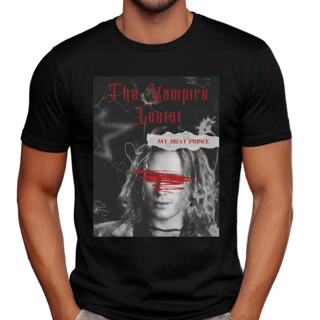 The Vampire Lestat de Lioncourt Interview with the Vampire Grunge Fan Gothic Horror My Brat Prince T Shirt