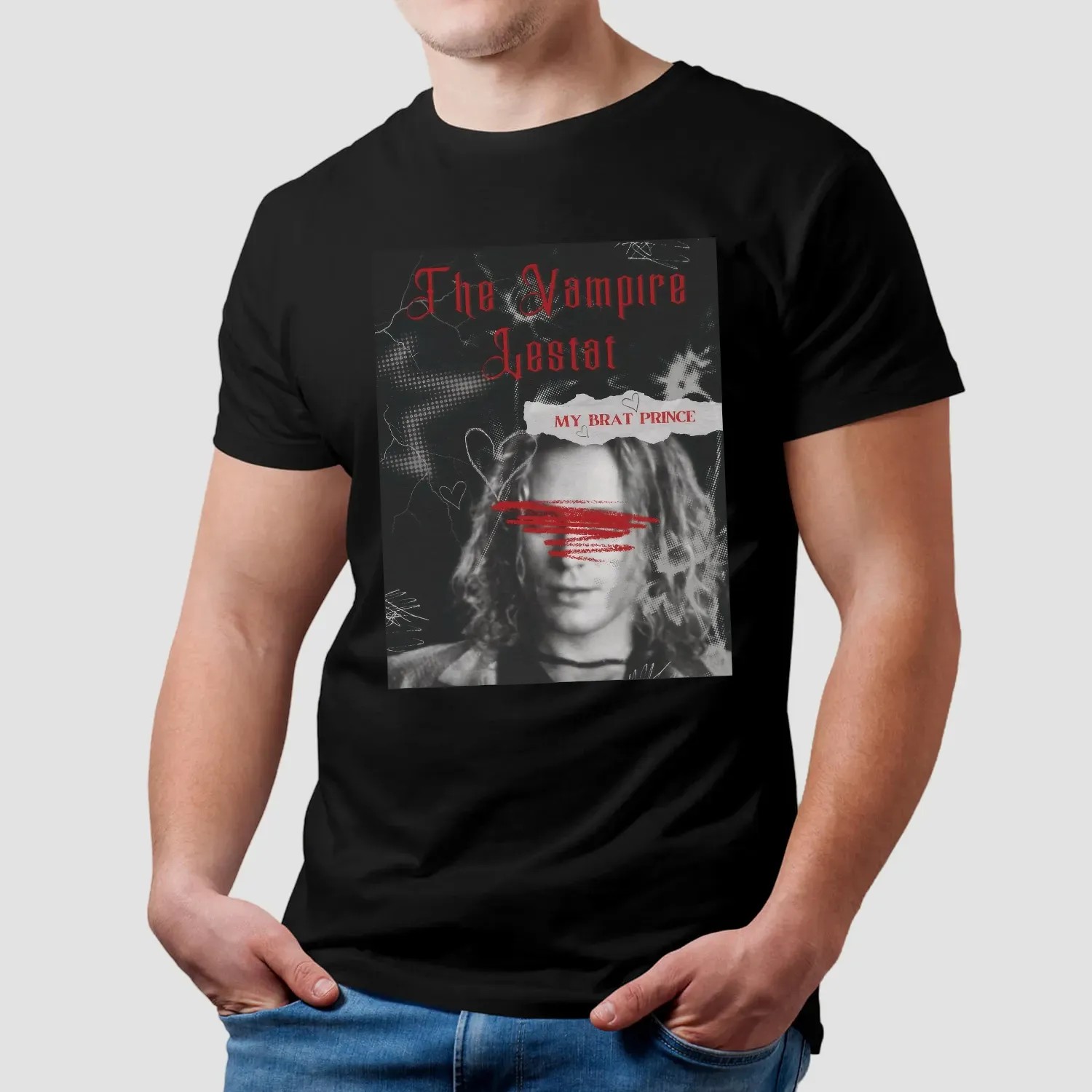 The Vampire Lestat de Lioncourt Interview with the Vampire Grunge Fan Gothic Horror My Brat Prince T Shirt