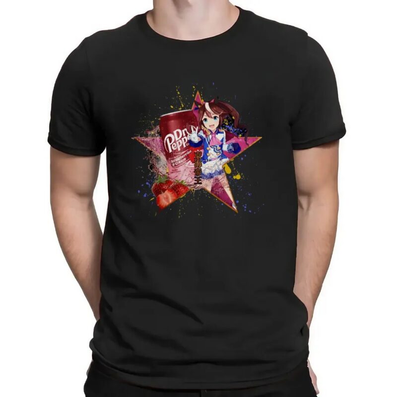 Tokai Teio Umamusume Pretty Derby Dr Pepper Strawberries Cream Anime T Shirt