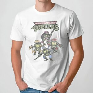 Teenage Mutant Ninja Turtles Retro Comic Style T Shirt