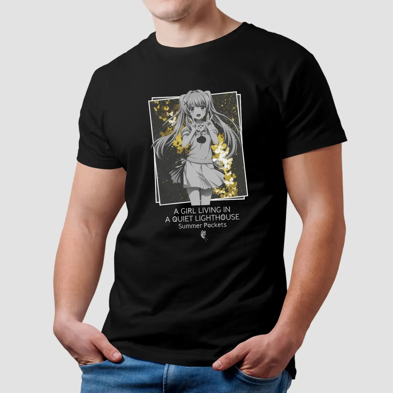 Tsumugi Wenders A Girl Living In A Quiet Lighthouse Summer Pockets Anime T Shirt