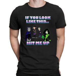 Goth Girl If You Look Like This Hit Me Up Cartoon T Shirt