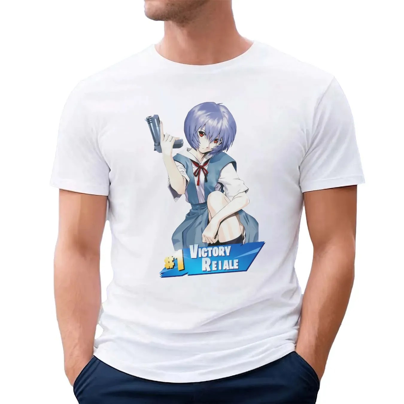 Victory Reiale Rei Ayanami Neon Genesis Evangelion T Shirt