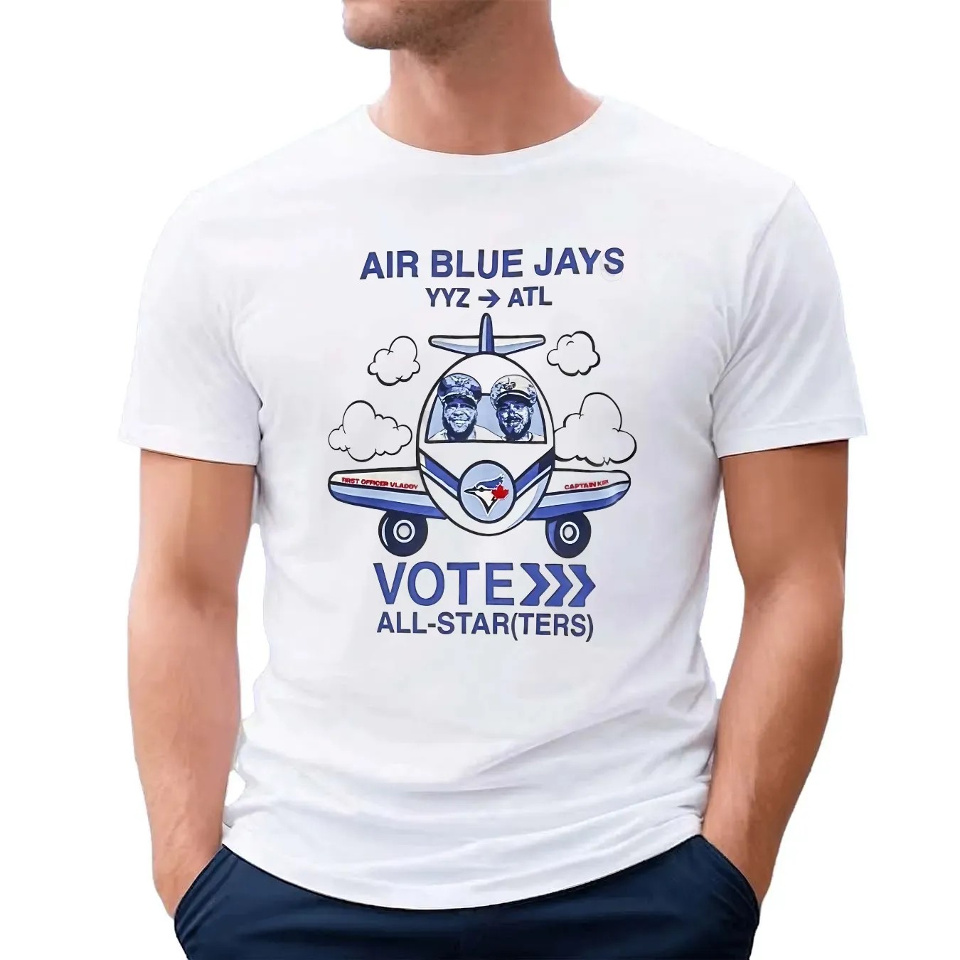 Vladdy And Kirky Air Blue Jays Yyz Atl Vote All Star T Shirt