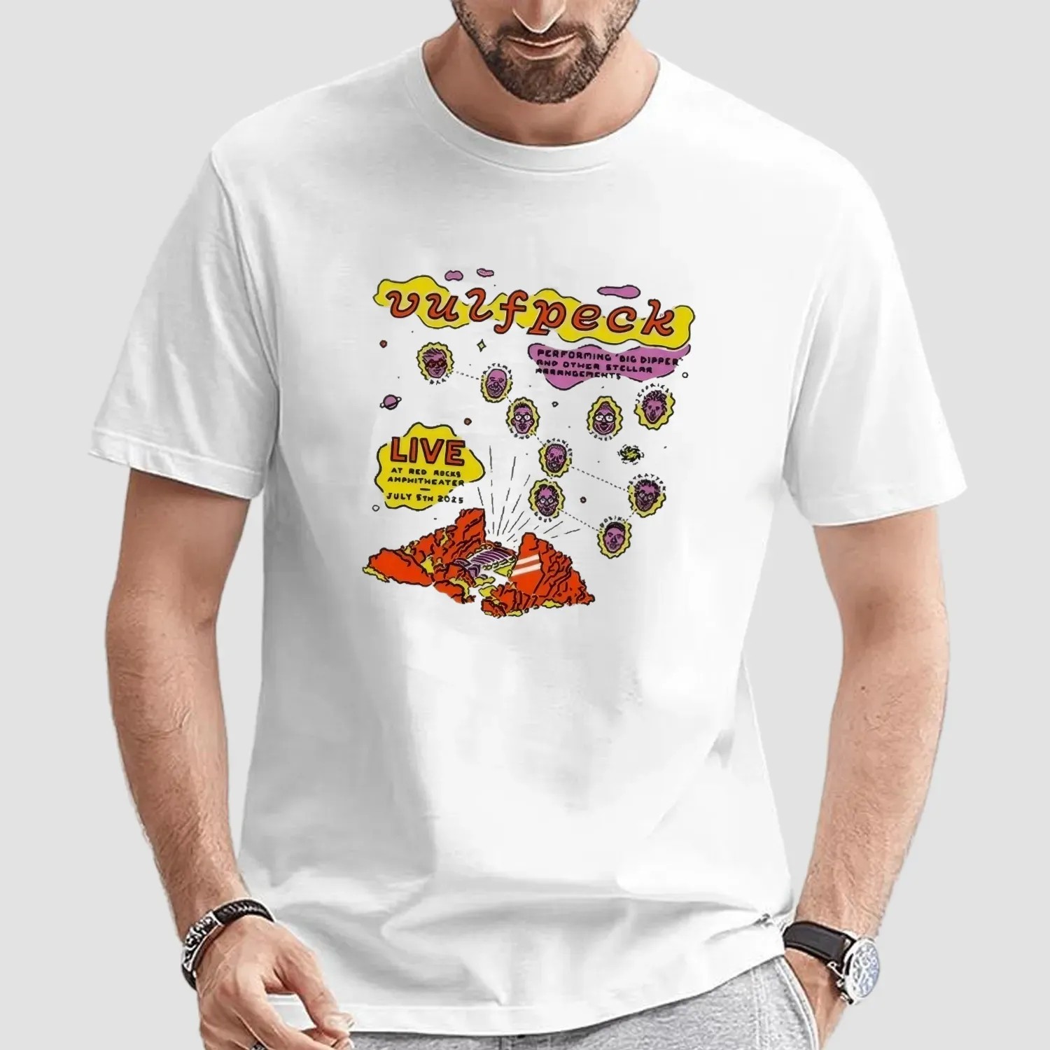 Vulfpeck Performing Big Dipper And Other Stellar Arrangements Live At Red Rocks July 5 2025 T shirt