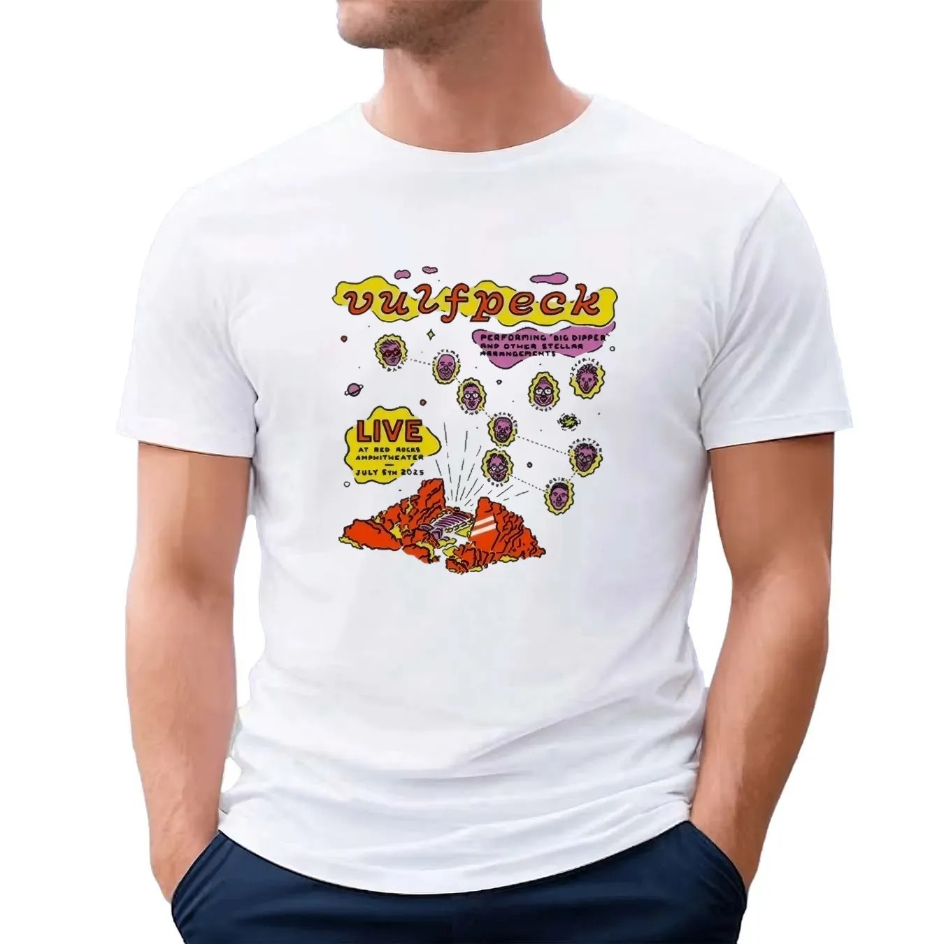 Vulfpeck Performing Big Dipper And Other Stellar Arrangements Live At Red Rocks July 5 2025 T shirt