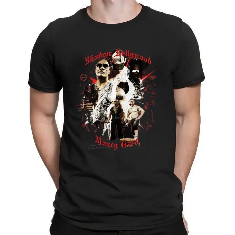 WWE The Rock John Cena Shadow Hollywood Money Gang T Shirt