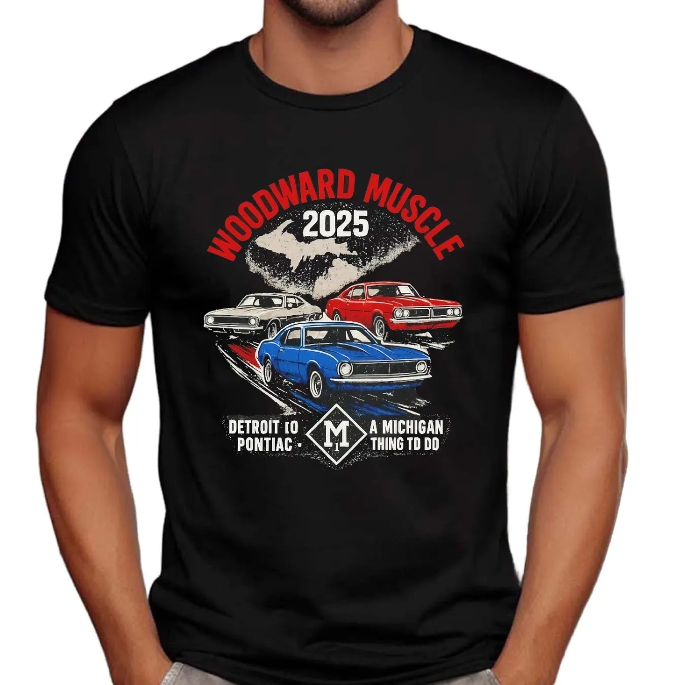 Woodward Muscle Car 2025 Detroit Pontiac Michigan Classic Ride T Shirt