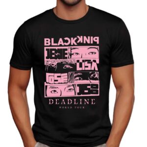 BLACKPINK 2025 Deadline World Tour Jennie Lisa Rosé Jisoo Eye Art Kpop T Shirt