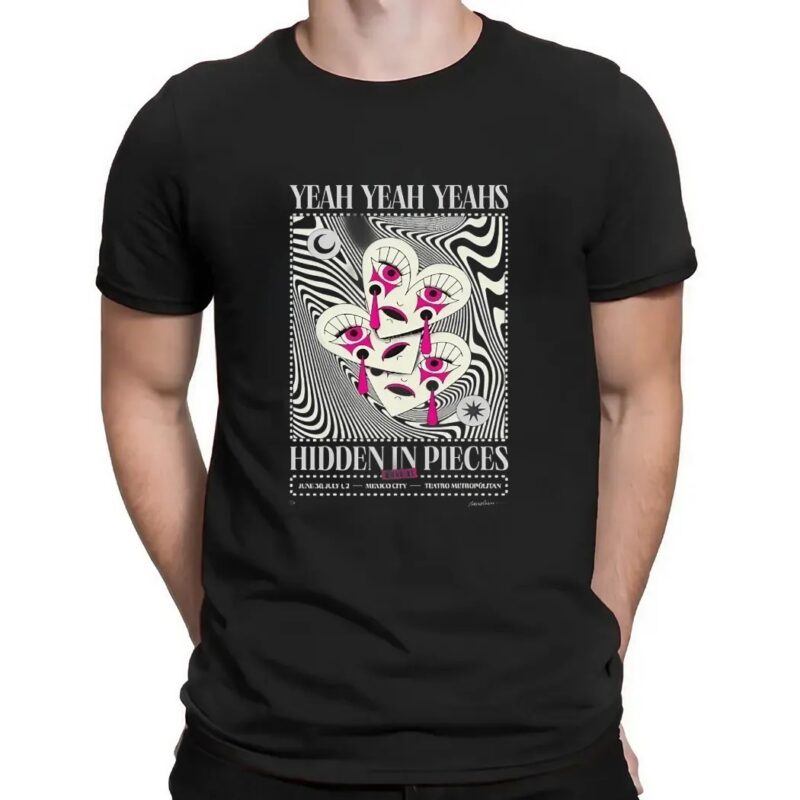 Yeah Yeah Yeahs Hidden In Pieces Event Mexico City Live At Teatro Metropolitan July 2 2025 T Shirt