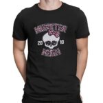 Monster High Leopard Logo 2010 Skull T Shirt