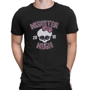 Monster High Leopard Logo 2010 Skull T Shirt