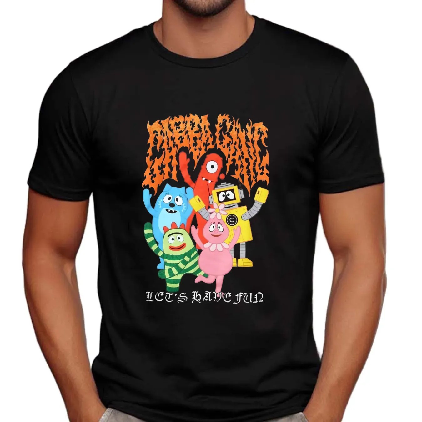 Yo Gabba Gabba Gabba Gang Let's Have Fun Muno, Foofa, Plex, Brobee and Toodee T Shirt