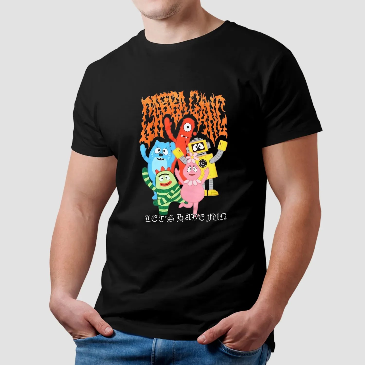 Yo Gabba Gabba Gabba Gang Let's Have Fun Muno, Foofa, Plex, Brobee and Toodee T Shirt