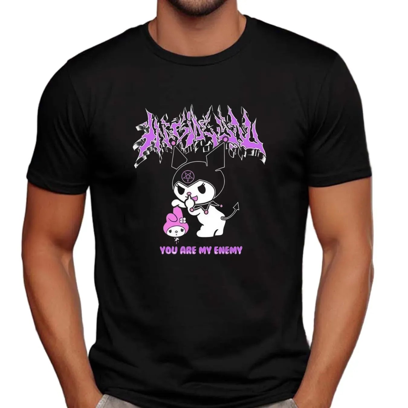 You Are My Enemy Kuromi And My Melody Sanrio T Shirt