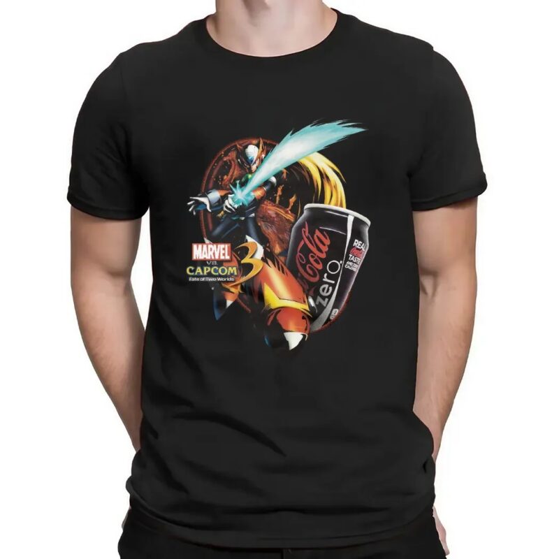 Zero Marvel Vs Capcom 3 Fate Of Two Worlds Coca Cola Zero Mashup T Shirt