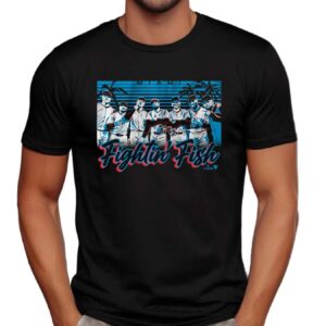 Miami Marlins Baseball Fightin' Fish Tropical Graphic T Shirt