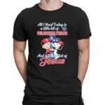 Snoopy And Charlie Brown All I Need Today Is A Little Bit Of Philadelphia Phillies And A Whole Lot Of Jesus Cross T Shirt