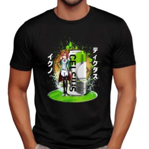 Ikuno Dictus Uma Musume Pretty Derby Celsius Essentials Sparkling Energy Drink Mashup T Shirt