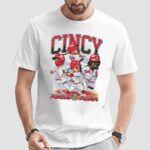Cincinnati Baseball Rollin' On The River Catrice Bootleg T Shirt