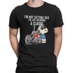 Snoopy Harley Davidso I'm Not Getting Old I'm Just Becoming A Classic T Shirt