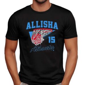 Allisha Gray Retro Swish Atlanta 15 T Shirt
