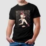 Wehiwa Aloy Arkansas Razorbacks Baseball Pose T Shirt