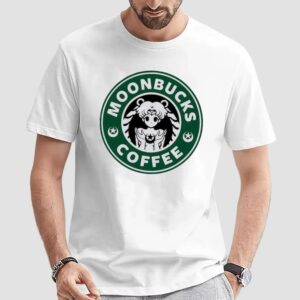 Sailor Moon Moonbucks Coffee Starbucks Parody T Shirt