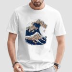 Shiba Inu Tsunami Wave t shirt