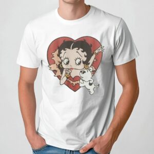 Soyeon Wearing Betty Boop Heart Burst T Shirt