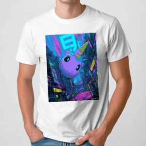 Unicorn Fart Dust Neon Dystopia Street Graphic Shirt