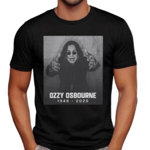 Rest in Peace Ozzy Osbourne 1948-2025 Honor a Rock Legend T Shirt