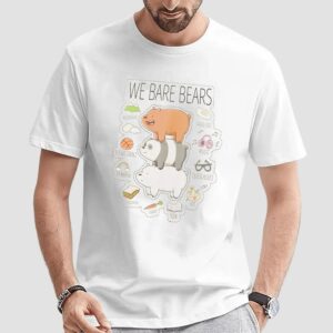 We Bare Bears Stack Icons T Shirt