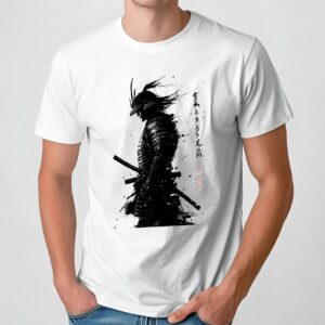 Japanese Samurai Warrior Manga Anime Ink Graphic T Shirt