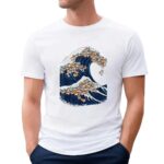 Shiba Inu Tsunami Wave t shirt