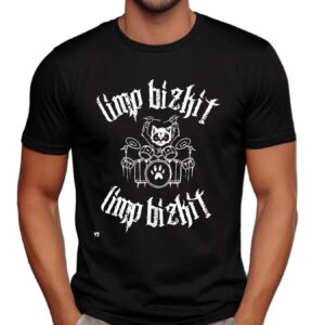 Limp Bizkit Evil Cat Drummer T Shirt
