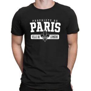 Property of Paris City of Light in French T Shirt