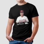 Landon Beidelschies Arkansas Razorbacks Portrait T Shirt