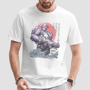 The Punisher Dangan Ronin Frank Castle Marvel Rivals Jury Execution Punisher Samurai T Shirt