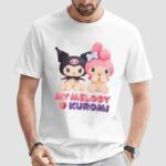 My Melody and Kuromi Duo Pastel Pink T Shirt