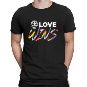 Chicago Sky Love Wins Pride Trans Logo T Shirt