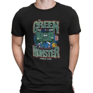 Boston Red Sox Jarren Duran Wearing The Green Monster Fenway Park T Shirt