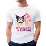 My Melody and Kuromi Duo Pastel Pink T Shirt