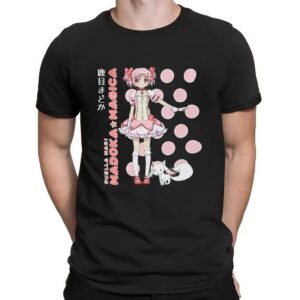 Puella Magi Madoka Magica Madoka Kaname Polka Dot Girls T Shirt