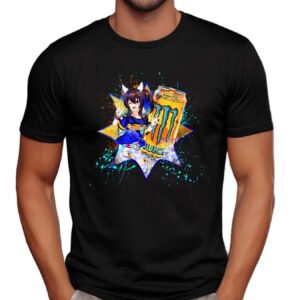 Daitaku Helios Uma Musume Pretty Derby Monster Khaotic Tropical Orange Energy Drink Anime T Shirt