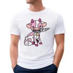 Pink Cow Knife Meme T Shirt